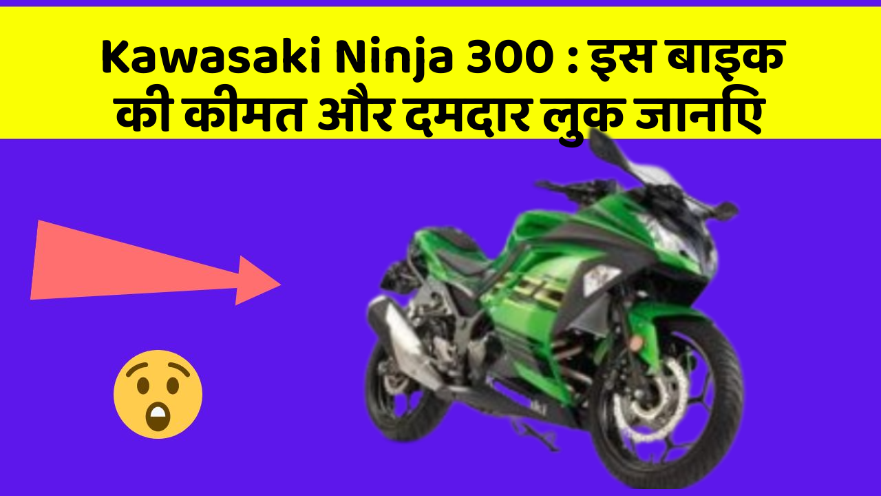 Kawasaki Ninja 300: इस बाइक की कीमत और दमदार लुक जानिए